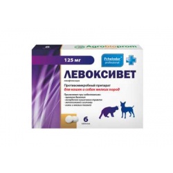 Пчелодар "Левоксивет" для кошек и собак мелких пород упаковка, 6 таб.