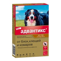 Адвантикс XXL для собак 40-60 кг., 1 и 4 шт.