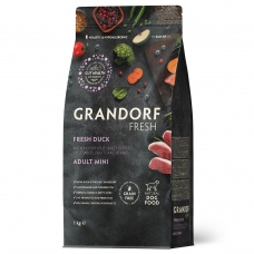 GRANDORF FRESH DOG Duck MINI сухой корм для собак мелких пород, утка, батат