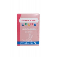 Глобалвит Color Мультивитаминные лакомства с биотином и маскарпоне для кошек, 60 т