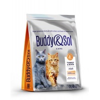 Buddy Sol сухой корм для взрослых кошек, индейка и утка