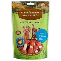 Деревенские лакомства. Косточки утиные для мини-пород 60 гр.