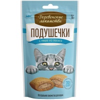 Деревенские лакомства. Подушечки с пюре из лосося, 30г