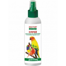 Спрей "Doctor Animal" для ухода за оперением птиц, 200 мл.