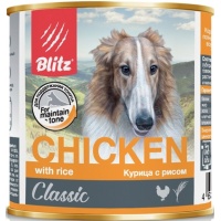Blitz Classic консервы для собак Курица с рисом
